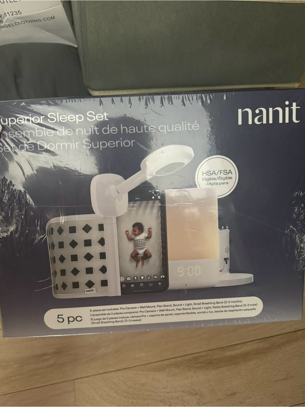 Nanit Superior Sleep Set - White & Light Gray